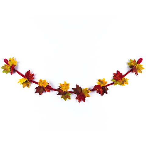 Handgemaakte Fair Trade herfst huisdecoratie voelde slinger