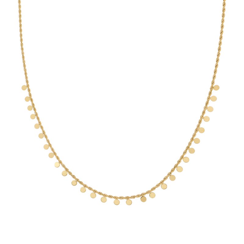 Necklace many coins