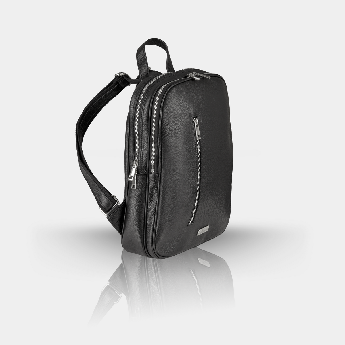 "Sokotra" leather backpack, black