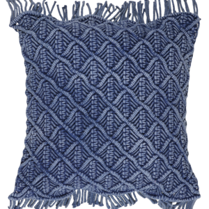 Cushion Macramé Blue 45 x 45 cm