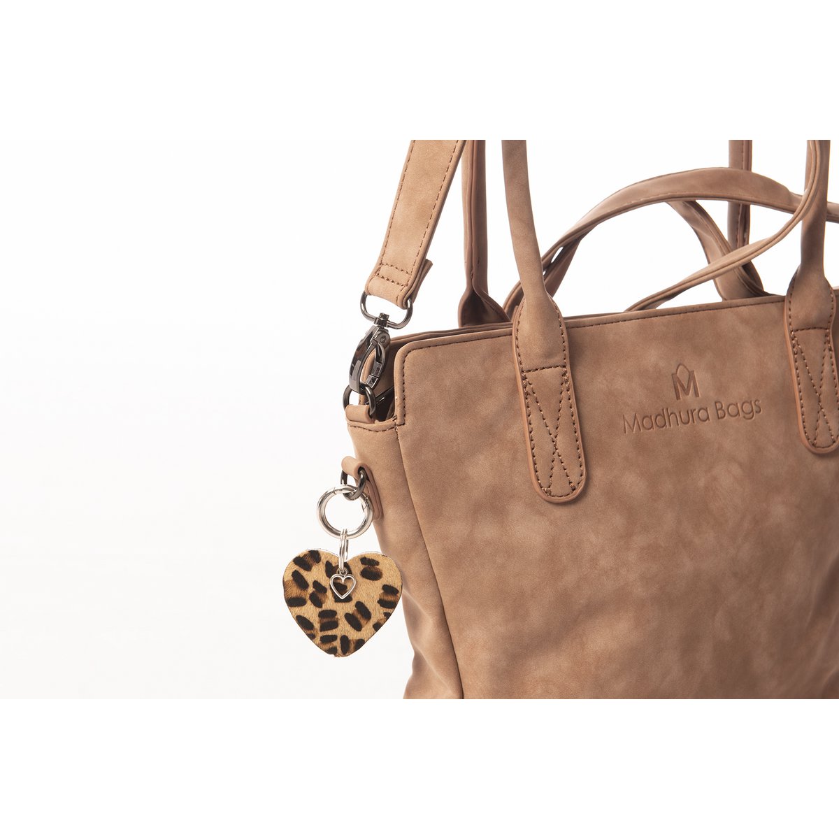 hand/shoulder bag dark brown curvy