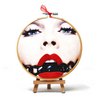 Handmade Embroidery Hoop Wall Art - Erotic Collection - Textile Wall Decoration 15cm