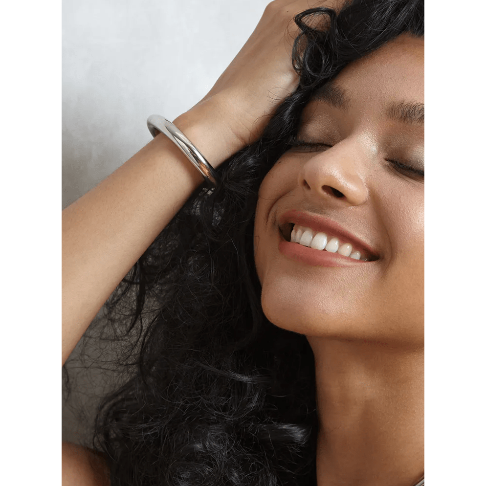 Fisk - Chunky Bracelet Manchette Poli Or Argent