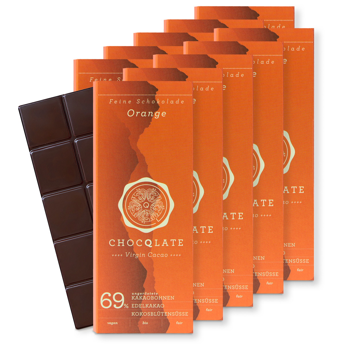 CHOCQLATE biologische chocolade ORANJE