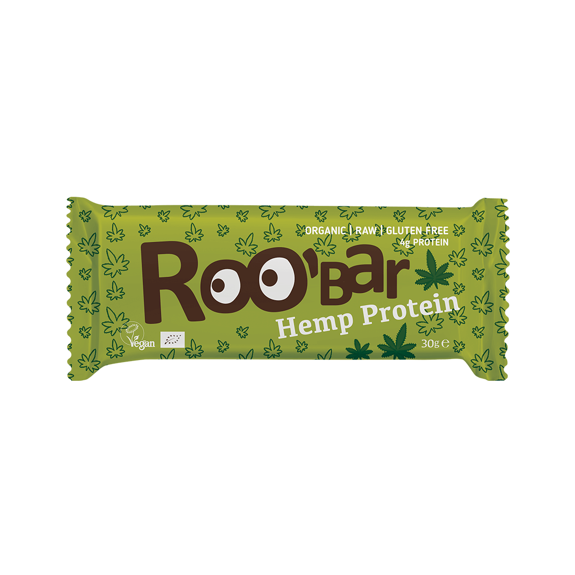Hemp Protein Bar, organic, Roobar, 30g