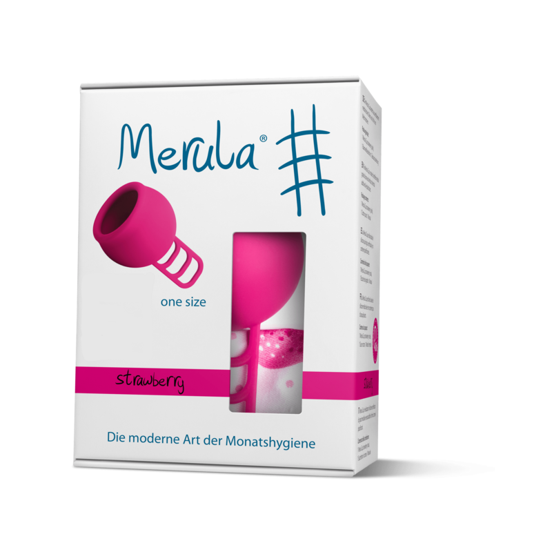 Merula Cup strawberry Menstruationstasse