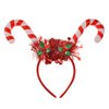 Kerst Haarband 28x3x23 cm Rood Kunststof Zuurstok Kerst