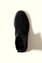 KELLY BLACK – Wildleder-Stiefeletten mit elastischen Einsätzen