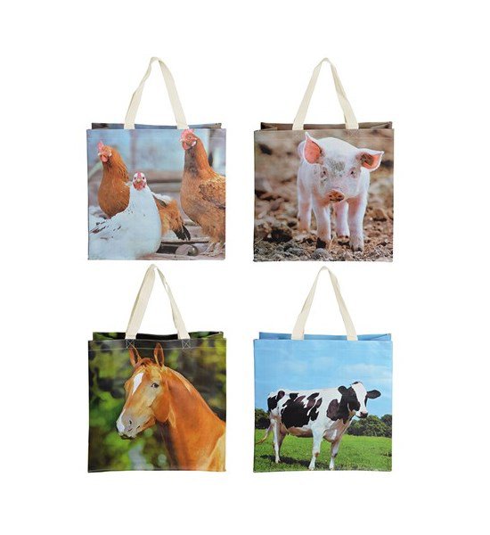 Borsa della spesa animali da fattoria