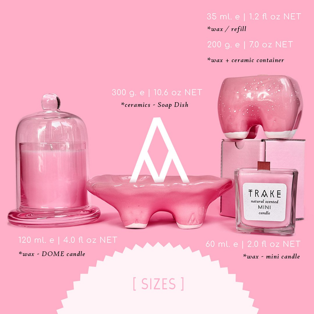 VELA DE VAINILLA ROSA | MINI VELA AROMÁTICA NATURAL