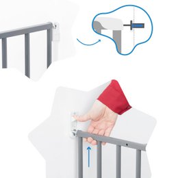 SICHERHEITSBARRIERE, SCHRAUBBEFESTIGUNG (60 - 107 CM) – SICHERES UND SCHÜTZENDES METALL XL