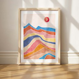 Art Print "Colorful Landscape" | abstract | different sizes