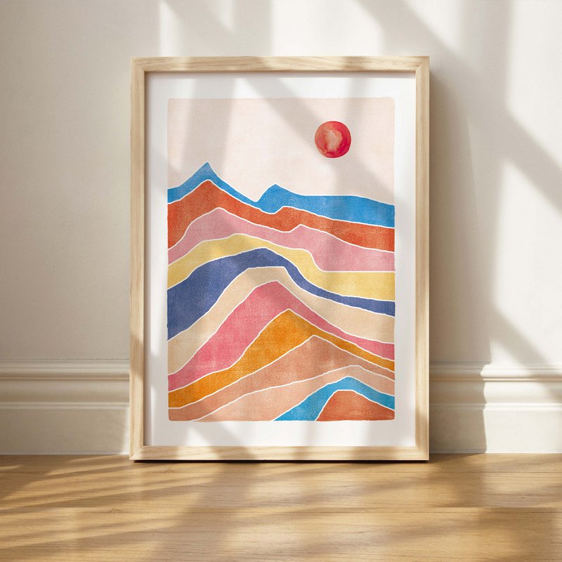Art Print "Colorful Landscape" | abstract | different sizes
