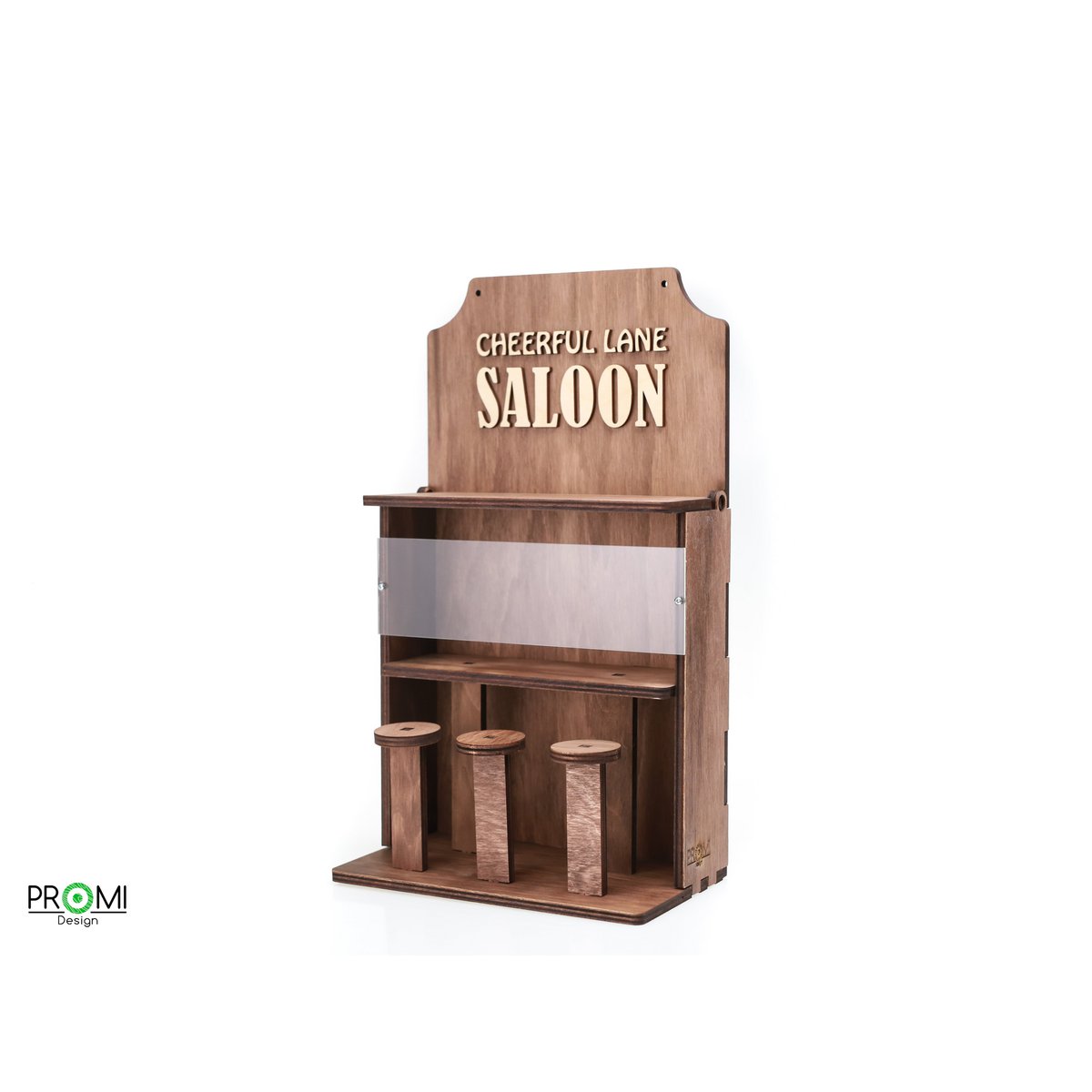 Comedero de madera para pájaros "Saloon", elegante decoración de jardín y balcón, regalo para amantes de las aves