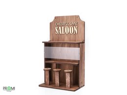 Mangeoire à oiseaux en bois « Saloon », décor élégant de jardin et de balcon, cadeau pour les amoureux des oiseaux