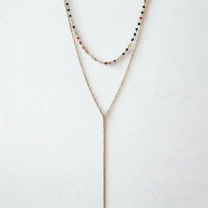 Double Layered Fineline Necklace