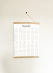 Geburtstagskalender A3 mehrjährig