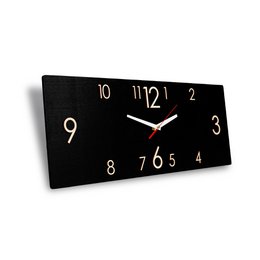 Houten Wandklok Zwart (2 Maten)