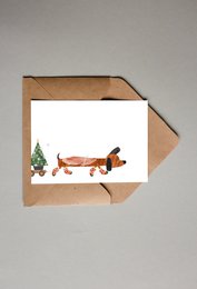 postcard - series 'Christmas' - 'kerstteckel'