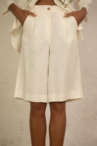 Linen Bermuda Shorts