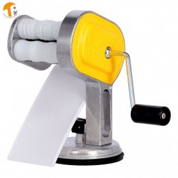 Demetra® Pasta machine for making your own Cavatelli, Orecchiette and Gnocchi Sardi. Compact, manual pasta maker with yellow and gray color scheme. Features a hand crank for easy operation.
