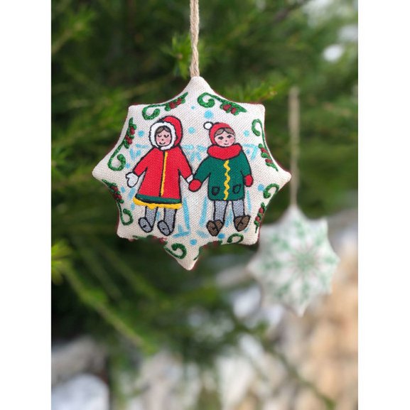 Christmas Star "Children making angels"