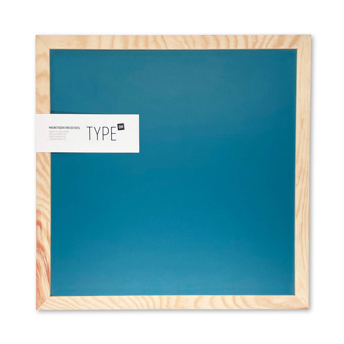 Magnetic chalkboard with wooden frame (40x40cm)