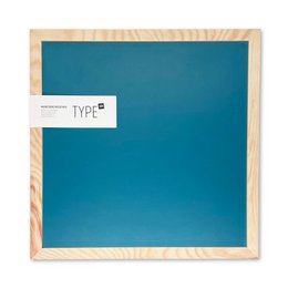 Magnetic chalkboard with wooden frame (40x40cm)