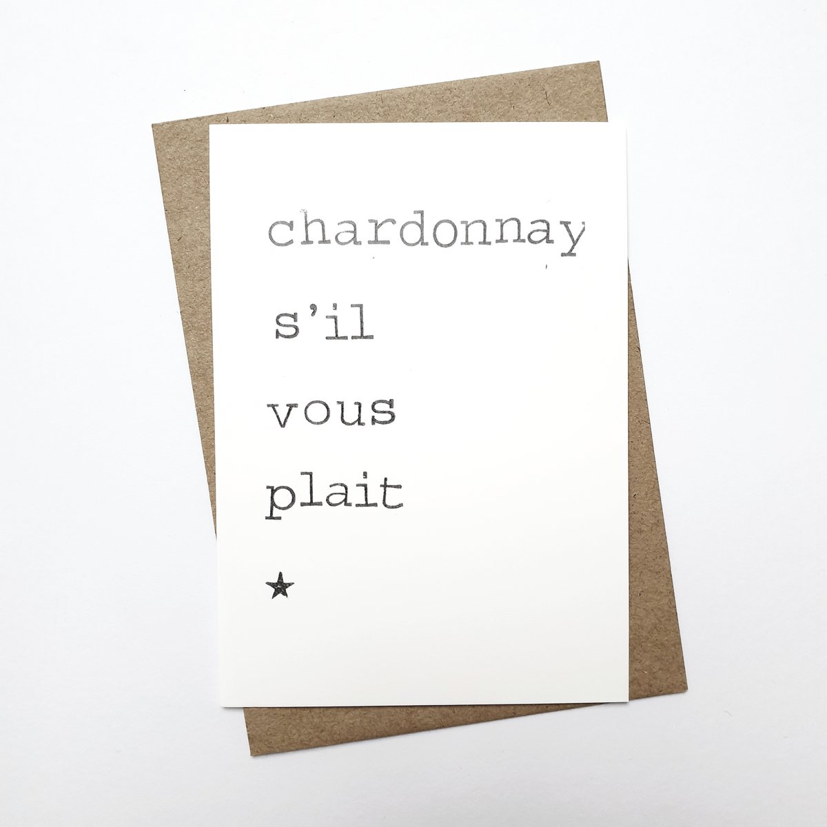 Chardonnay s'il vous plait