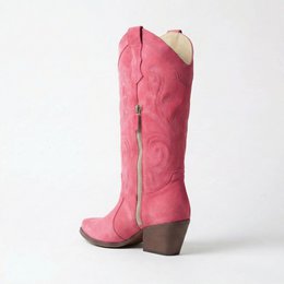Leonie Shell Pink Texan støvler
