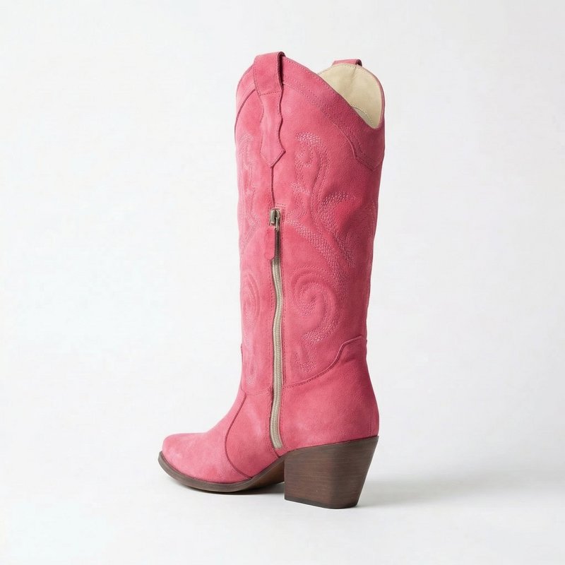 Leonie Shell Pink Texan støvler