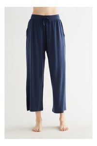 T1322-03 | TENCEL™ Damen Wide Leg Hose - Navy