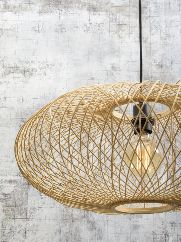 Vloerlamp Cango nat/kap naturel, S