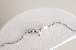 Bracelet Jaspe, Perle et Quartz Rose - Argent