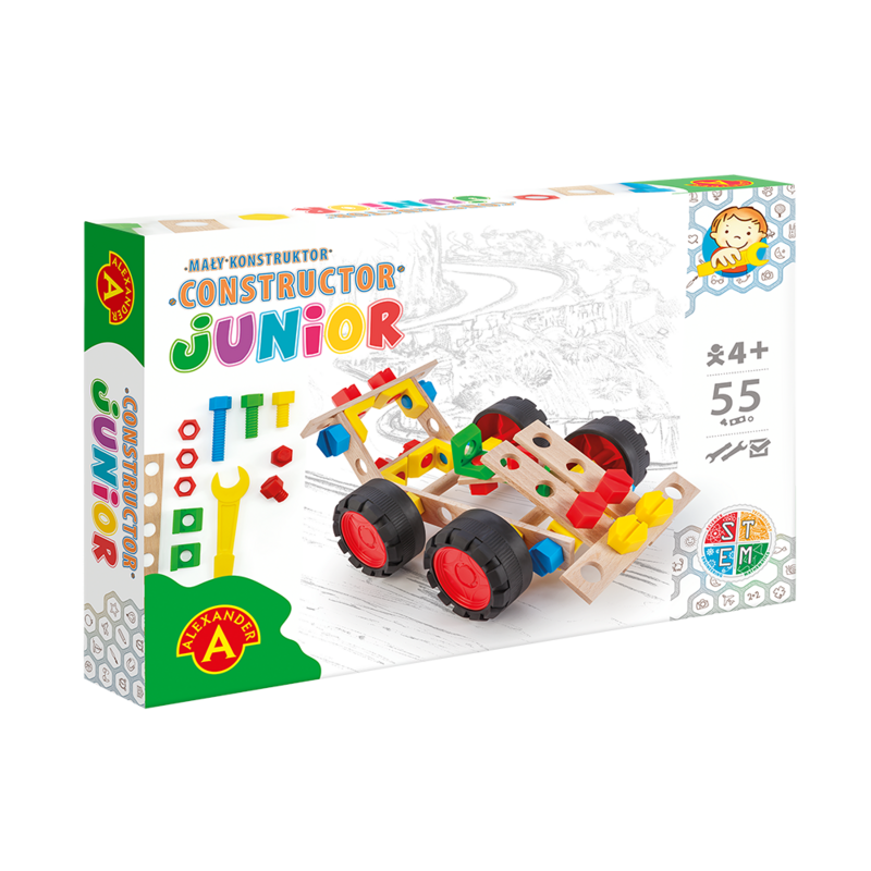 Konstruktor-Junior-Rennwagen aus Hout- 55 Teilen