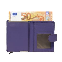 Cardprotector - Miniwallet - Mini wallet - Leather card holder leather - Credit card holder In 11 Colors