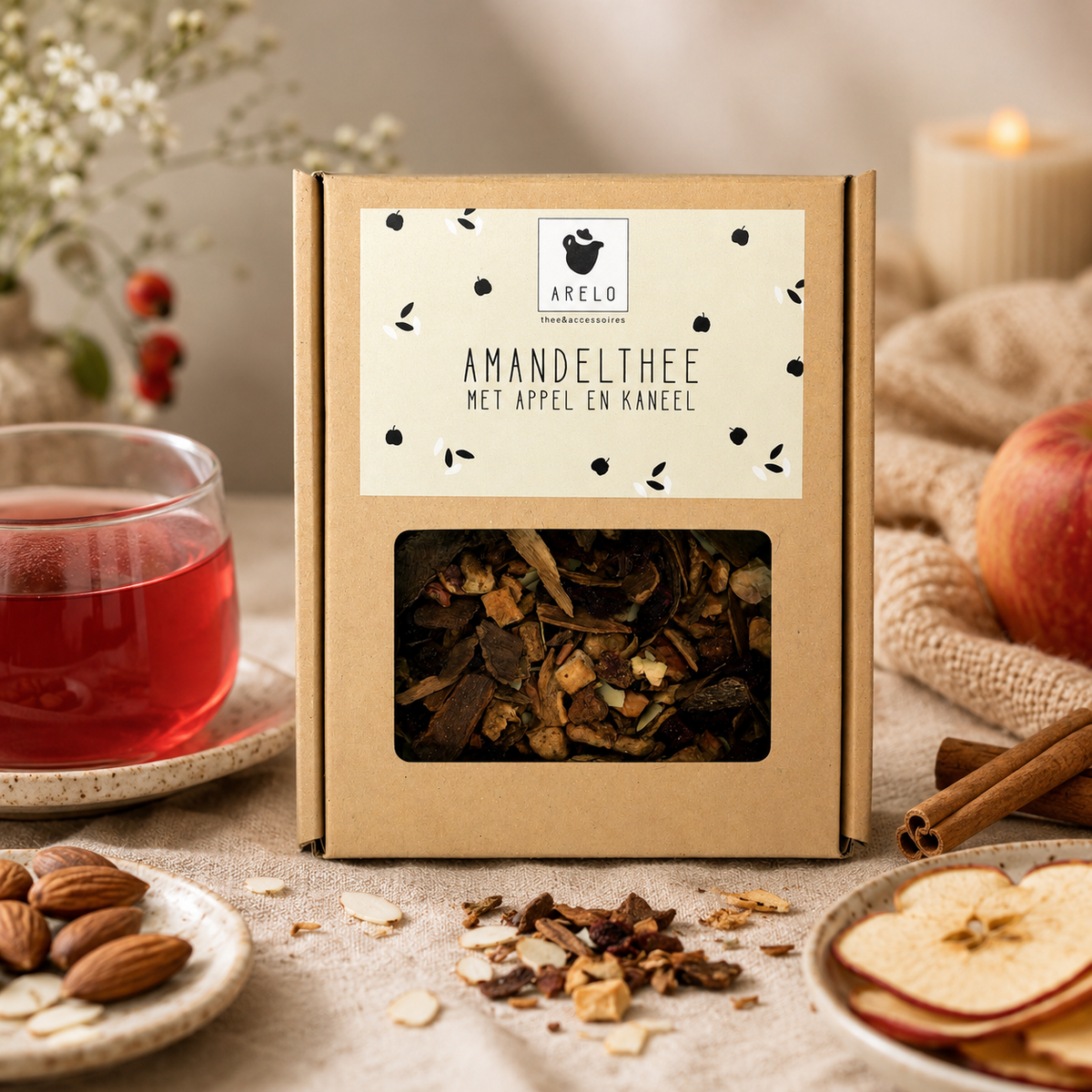 Almond Tea with Apple and Cinnamon