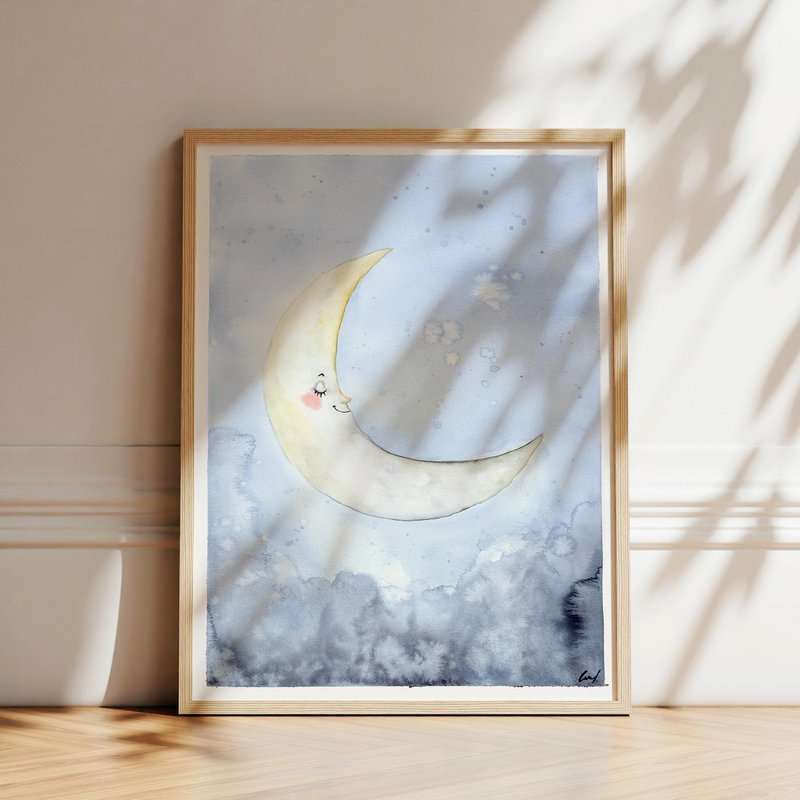 Kunsttryk - Sleepy moon
