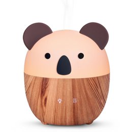 Woofie Diffusore di oli essenziali – Diffusore di aromaterapia a freddo ad ultrasuoni – Diffusore elettrico per fragranze per la casa – Alimentazione USB, illuminazione ambientale a LED, silenzioso e compatto