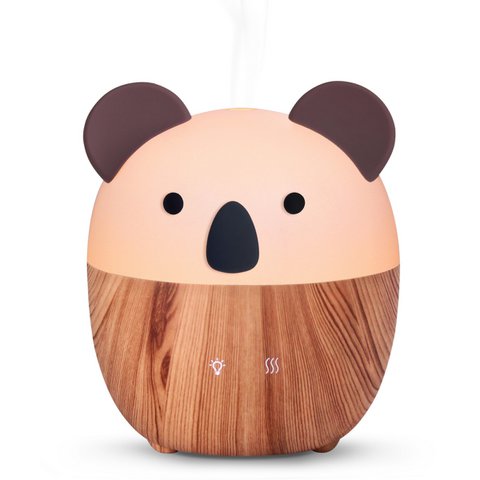 Woofie Essential Oil Diffuser – Ultrasonic Cold Aromatherapy Diffuser – Electric Diffuser for Home Fragrance – USB Power Supply, Ambient LED Lighting, Silent and Compact