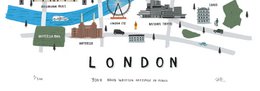 Impresión del mapa de Londres