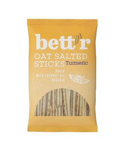 Oat Salted Sticks Turmeric, organic, Bett'r, 50g