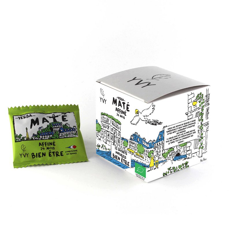 Maté Matured 24 months Organic - 15 biodegradable bags of mate