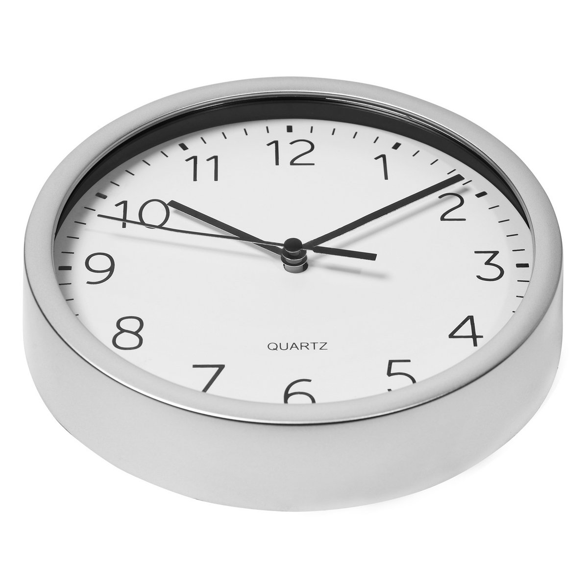 Wanduhr - Ø 17,7 cm, silberfarben