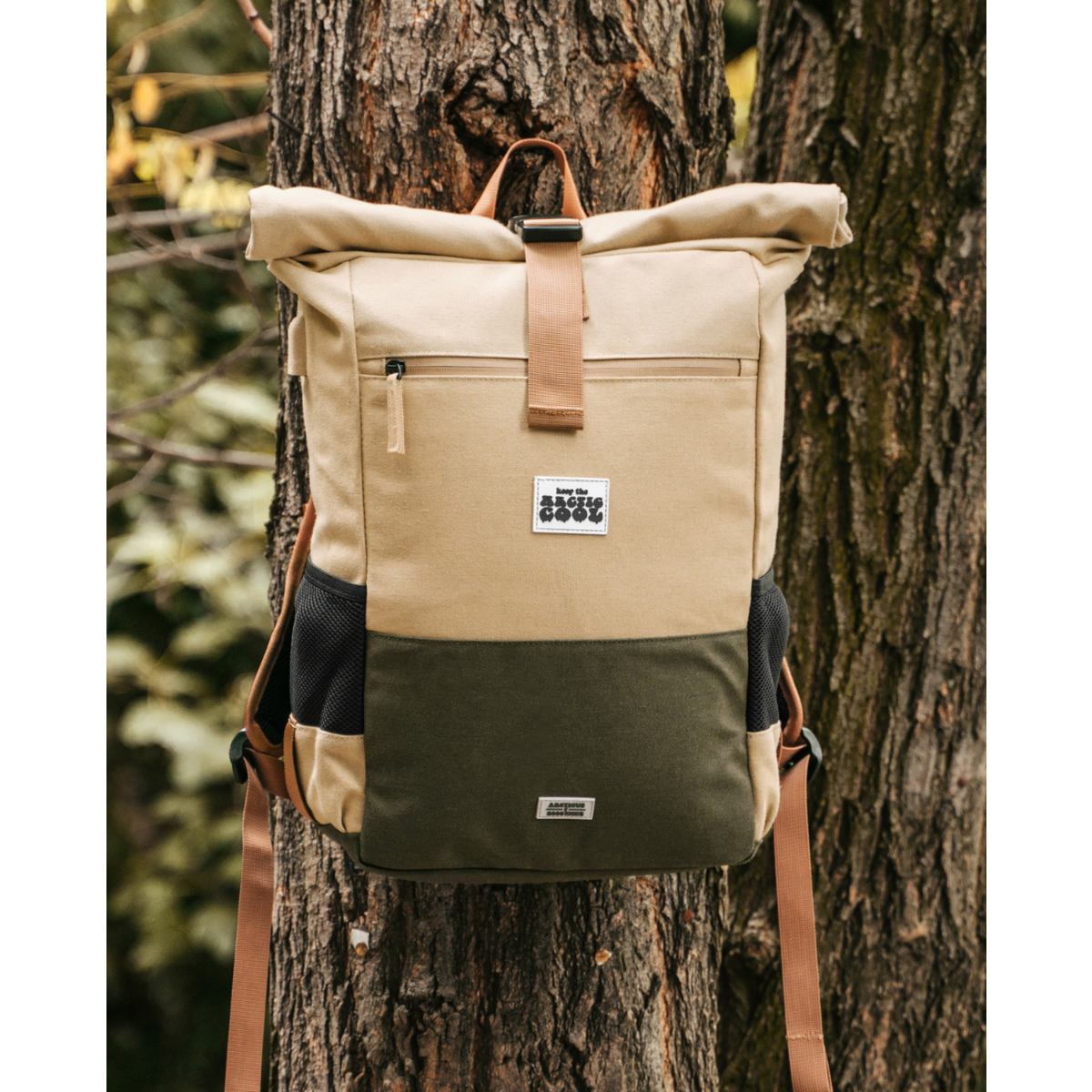 Sac à dos imperméable en chanvre Polar Explorer - Beige