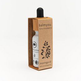 balmyou pure moringa oil (20ml): unrefined, cold-pressed, organic, vegan, 100% pure