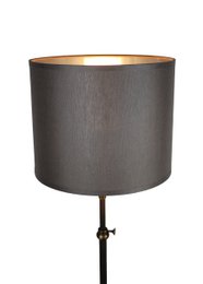 Lampenschirm Stoff dunkelgrau/ innen silber Schirm 20/20/16