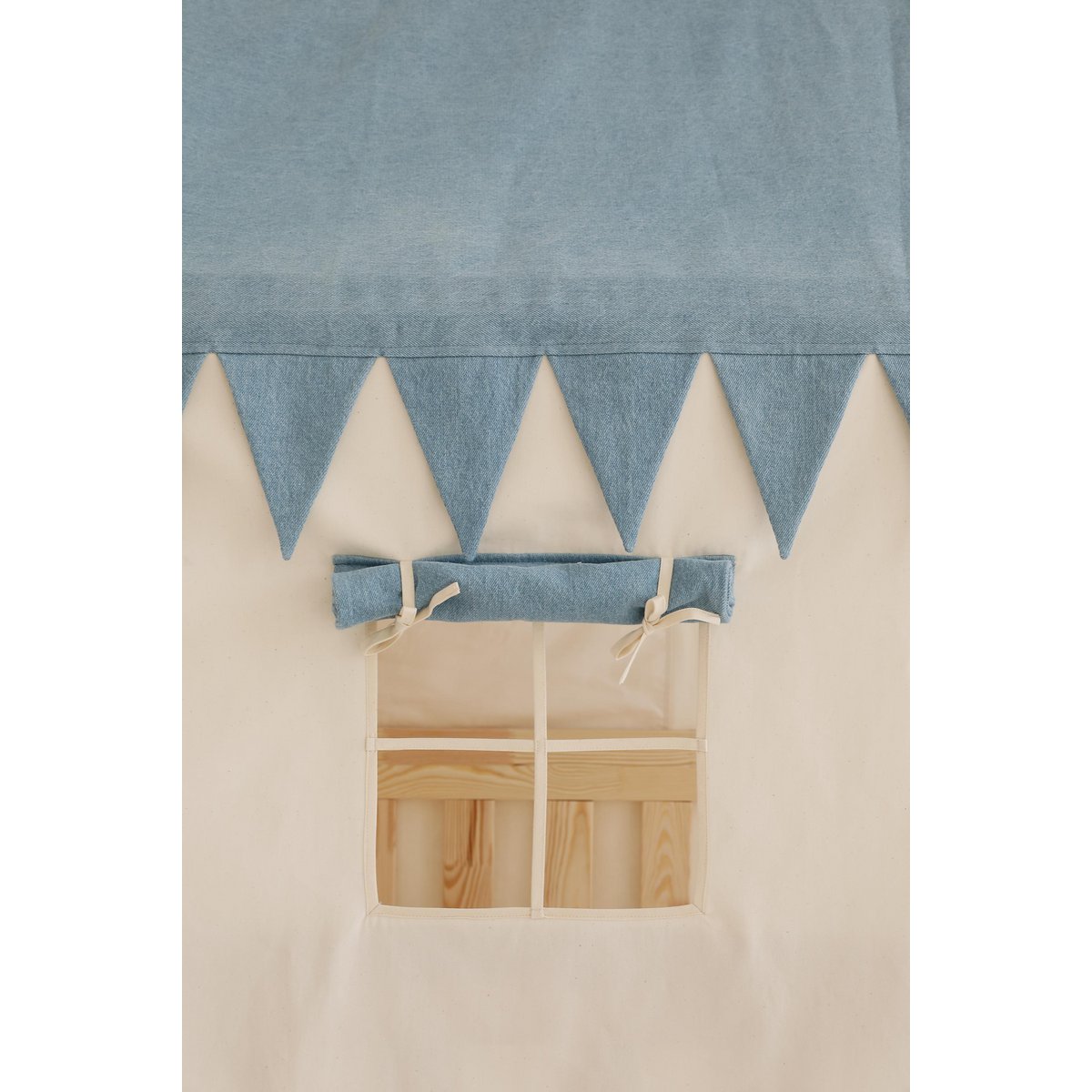 Dosel sobre cama en forma de casita "Jeans", casita para cuna, decoración para habitación de niño, casitas para bebé personalizadas baldaquín