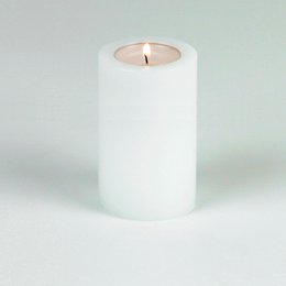Sin! Teelichthalter Dauerkerze Trend warmweiß ∅ 6 cm