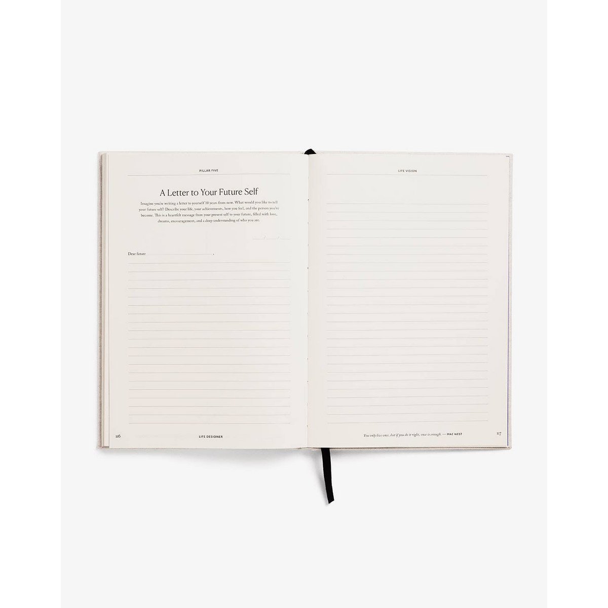 Life Designer Journal - 100+ Eingabeaufforderungen für das Selbstwachstum, Ziele